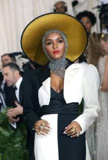 May 7, 2018 - New York, N.Y, USA - JANELLE MONAE attends the Metropolitan Museum of Art Costume Institute Benefit with exhibition of Heavenly Bodies: Fashion and the Catholic Imagination .The Met Museum, NYC.May 7, 2018.Photos by , Globe Photos Inc. New York USA - ZUMAms4_ 20180507_zaa_ms4_064 Copyright: xSoniaxMoskowitzx