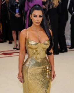 May 7, 2018 - New York, NY, U.S. - 07 May 2018 - New York, New York - Kim Kardashian. 2018 Metropolitan Museum of Art Costume Institute Gala: Heavenly Bodies: Fashion and the Catholic Imagination. Photo Credit: Christopher Smith AdMedia New York U.S. - ZUMAa123 20180507_zaa_a123_002 Copyright: xChristopherxSmithAdmediax