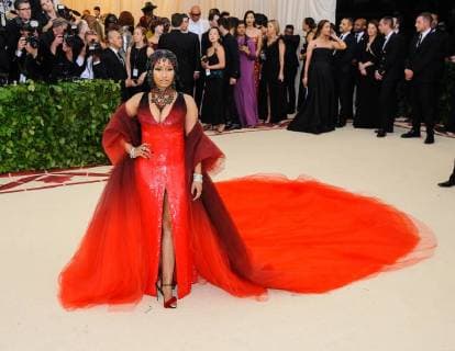 May 7, 2018 - New York, NY, U.S. - 07 May 2018 - New York, New York - Nicki Minaj. 2018 Metropolitan Museum of Art Costume Institute Gala: Heavenly Bodies: Fashion and the Catholic Imagination. Photo Credit: Christopher Smith AdMedia New York U.S. - ZUMAa123 20180507_zaa_a123_009 Copyright: xChristopherxSmithAdmediax