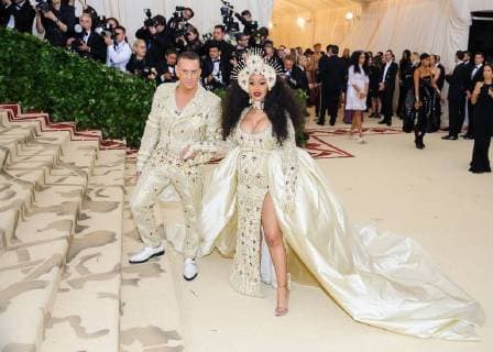 May 7, 2018 - New York, NY, U.S. - 07 May 2018 - New York, New York - Jeremy Scott, Cardi B. 2018 Metropolitan Museum of Art Costume Institute Gala: Heavenly Bodies: Fashion and the Catholic Imagination. Photo Credit: Christopher Smith AdMedia New York U.S. - ZUMAa123 20180507_zaa_a123_023 Copyright: xChristopherxSmithAdmediax