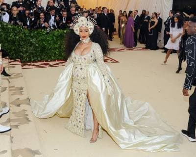 May 7, 2018 - New York, NY, U.S. - 07 May 2018 - New York, New York - Cardi B. 2018 Metropolitan Museum of Art Costume Institute Gala: Heavenly Bodies: Fashion and the Catholic Imagination. Photo Credit: Christopher Smith AdMedia New York U.S. - ZUMAa123 20180507_zaa_a123_028 Copyright: xChristopherxSmithAdmediax