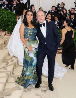 May 7, 2018 - New York, NY, U.S. - 07 May 2018 - New York, New York - Salma Hayek, FranÂois-Henri Pinault . 2018 Metropolitan Museum of Art Costume Institute Gala: Heavenly Bodies: Fashion and the Catholic Imagination. Photo Credit: Christopher Smith AdMedia New York U.S. - ZUMAa123 20180507_zaa_a123_029 Copyright: xChristopherxSmithAdmediax