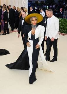 May 7, 2018 - New York, NY, U.S. - 07 May 2018 - New York, New York - Janelle Monet. 2018 Metropolitan Museum of Art Costume Institute Gala: Heavenly Bodies: Fashion and the Catholic Imagination. Photo Credit: Christopher Smith AdMedia New York U.S. - ZUMAa123 20180507_zaa_a123_037 Copyright: xChristopherxSmithAdmediax