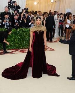 May 7, 2018 - New York, NY, U.S. - 07 May 2018 - New York, New York - Priyanka Chopra. 2018 Metropolitan Museum of Art Costume Institute Gala: Heavenly Bodies: Fashion and the Catholic Imagination. Photo Credit: Christopher Smith AdMedia New York U.S. - ZUMAa123 20180507_zaa_a123_079 Copyright: xChristopherxSmithAdmediax