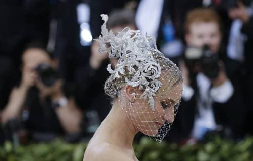 Diane Kruger arrives on the red carpet at The Metropolitan Museum of Art s Costume Institute Benefit Heavenly Bodies: Fashion and the Catholic Imagination at Metropolitan Museum of Art in New York City on May 7, 2018.  NYP20180507810 JOHNxANGELILLO