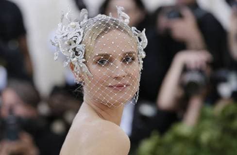 Diane Kruger arrives on the red carpet at The Metropolitan Museum of Art s Costume Institute Benefit Heavenly Bodies: Fashion and the Catholic Imagination at Metropolitan Museum of Art in New York City on May 7, 2018.  NYP20180507811 JOHNxANGELILLO