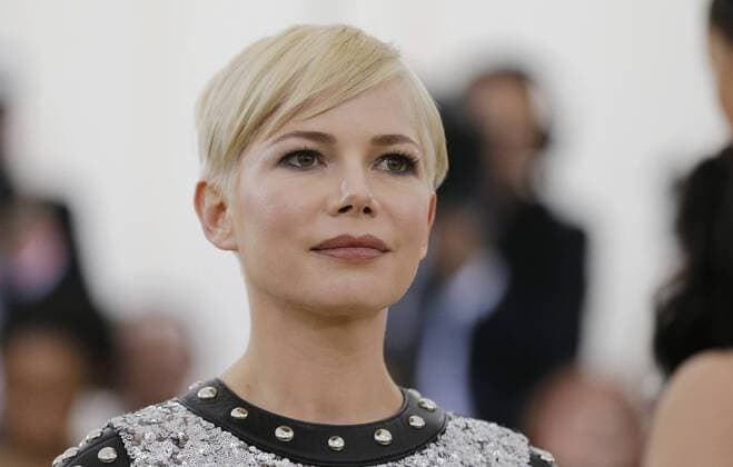 Michelle Williams arrives on the red carpet at The Metropolitan Museum of Art s Costume Institute Benefit Heavenly Bodies: Fashion and the Catholic Imagination at Metropolitan Museum of Art in New York City on May 7, 2018.  NYP20180507727 JOHNxANGELILLO