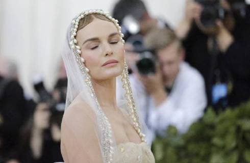 Kate Bosworth arrives on the red carpet at The Metropolitan Museum of Art s Costume Institute Benefit Heavenly Bodies: Fashion and the Catholic Imagination at Metropolitan Museum of Art in New York City on May 7, 2018.  NYP20180507830 JOHNxANGELILLO
