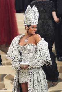 NEW YORK, NY - MAY 7: Rihanna at the Heavenly Bodies: Fashion & The Catholic Imagination Costume Institute Gala on May 7, 2018 in New York City. Copyright: xJohnxPalmerx