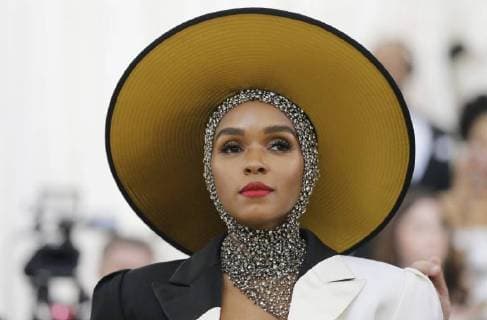 Janelle Monae arrives on the red carpet at The Metropolitan Museum of Art s Costume Institute Benefit Heavenly Bodies: Fashion and the Catholic Imagination at Metropolitan Museum of Art in New York City on May 7, 2018.  NYP20180507757 JOHNxANGELILLO