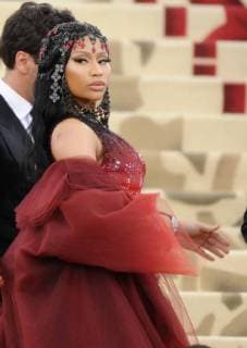 NEW YORK, NY - MAY 7: Nicki Minaj at the Heavenly Bodies: Fashion & The Catholic Imagination Costume Institute Gala on May 7, 2018 in New York City. Copyright: xJohnxPalmerx