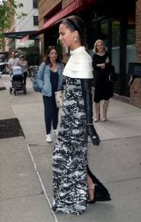 Celebs leave the Greenwich hotel on the way to the Met Gala on May 7 2018 in New York City Alicia Vikander New York United States  583605