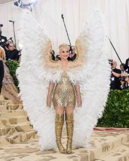 May 7, 2018 - New York, NY, U.S. - 07 May 2018 - New York, New York - Katy Perry. 2018 Metropolitan Museum of Art Costume Institute Gala: Heavenly Bodies: Fashion and the Catholic Imagination. Photo Credit: Christopher Smith AdMedia New York U.S. - ZUMAa123 20180507_zaa_a123_133 Copyright: xChristopherxSmithAdmediax