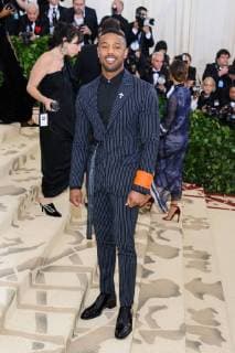 May 7, 2018 - New York, NY, U.S. - 07 May 2018 - New York, New York - Michael B Jordan. 2018 Metropolitan Museum of Art Costume Institute Gala: Heavenly Bodies: Fashion and the Catholic Imagination. Photo Credit: Christopher Smith AdMedia New York U.S. - ZUMAa123 20180507_zaa_a123_162 Copyright: xChristopherxSmithAdmediax