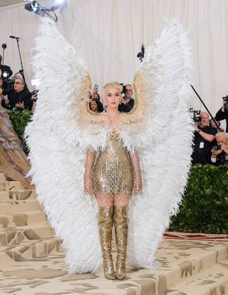 May 7, 2018 - New York, NY, U.S. - 07 May 2018 - New York, New York - Katy Perry. 2018 Metropolitan Museum of Art Costume Institute Gala: Heavenly Bodies: Fashion and the Catholic Imagination. Photo Credit: Christopher Smith AdMedia New York U.S. - ZUMAa123 20180507_zaa_a123_130 Copyright: xChristopherxSmithAdmediax