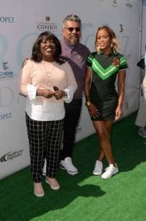BURBANK,CA - MAY 7: Sheryl Underwood, George Lopez, Eve at the 11th Annual George Lopez Foundation Celebrity Golf Tournament, Lakeside Golf Club in Burbank, California on May 7, 2018. Copyright: xDavidxEdwardsx