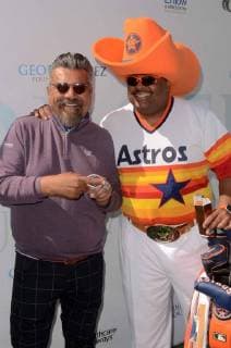 BURBANK,CA - MAY 7: George Lopez, Roland Martin at the 11th Annual George Lopez Foundation Celebrity Golf Tournament, Lakeside Golf Club in Burbank, California on May 7, 2018. Copyright: xDavidxEdwardsx