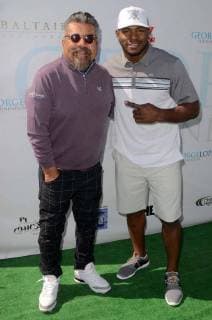 BURBANK,CA - MAY 7: George Lopez, Yasiel Puig at the 11th Annual George Lopez Foundation Celebrity Golf Tournament, Lakeside Golf Club in Burbank, California on May 7, 2018. Copyright: xDavidxEdwardsx