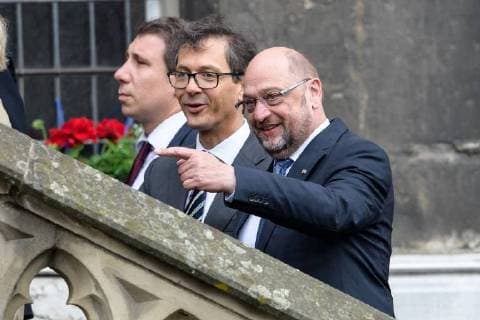 Presentation of the International Charlemagne Prize to Aachen 10 05 2018 Martin Schulz at the presentation of the International Charlemagne Prize to Aachen on 10 05 2018 Aacgeb NRW Germany