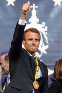 Presentation of the International Charlemagne Prize to Aachen 10 05 2018 The French President Emmanuel Macron at the presentation of the International Charlemagne Prize to Aachen on 10 05 2018 Aacgeb NRW Germany