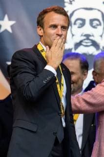 Presentation of the International Charlemagne Prize to Aachen 10 05 2018 The French President Emmanuel Macron at the presentation of the International Charlemagne Prize to Aachen on 10 05 2018 Aacgeb NRW Germany