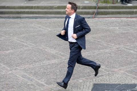 Presentation of the International Charlemagne Prize to Aachen 10 05 2018 The Prime Minister of the Grand Duchy of Luxembourg Xavier Bettel at the presentation of the International Charlemagne Prize to Aachen on 10 05 2018 Aacgeb NRW Germany