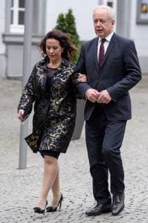 Awarding of the International Charlemagne Prize to Aachen 10 05 2018 The WDR director Thomas Tom Buhrow with his girlfriend Daniela Boff at the awarding ceremony of the International Charlemagne Prize for Aachen on 10 05 2018 Aacgeb NRW Germany