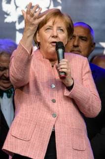 Presentation of the International Charlemagne Prize to Aachen 10 05 2018 Chancellor Dr Angela Merkel at the presentation of the International Charlemagne Prize to Aachen on 10 05 2018 Aacgeb NRW Germany