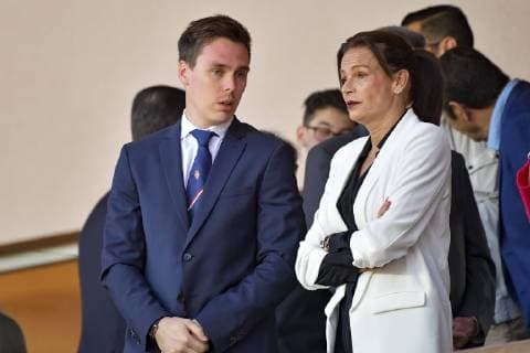 Louis Ducruet - La Princesse Stephanie de Monaco CELEBRITES : AS Monaco vs AS Saint Etienne - Ligue 1 - Monaco - 12 05 2018 NorbertScanella Panoramic 