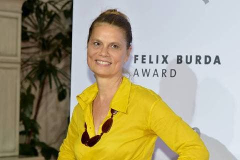 Sarah Wiener arrives for the award ceremony and honors the 15 Felix Burde Award at the Hotel Adlon Kempinski in Berlin on 13 05 2018
