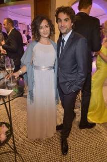 Oliver Wnuk with his sister Samantha Wnuk Get Together Party for the award ceremony and honoring the 15 Felix Burda Award at the Hotel Adlon Kempinski in Berlin on 13 05 2018