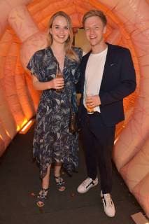 Larissa Roemer Timur Bartels Get Together Party for the award ceremony and honor of the 15 Felix Burda Award at the Hotel Adlon Kempinski in Berlin on 13 05 2018