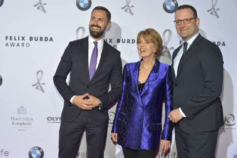 Daniel Funke Christa Maar Jens Spahn Arrival for the award ceremony and honor of the 15 Felix Burda Award at the Hotel Adlon Kempinski in Berlin on 13 05 2018