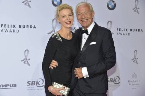 Grit Weiss Prof Jo Groebel Arrival for the award ceremony and honoring the 15 Felix Burda Award at the Hotel Adlon Kempinski in Berlin on 13 05 2018