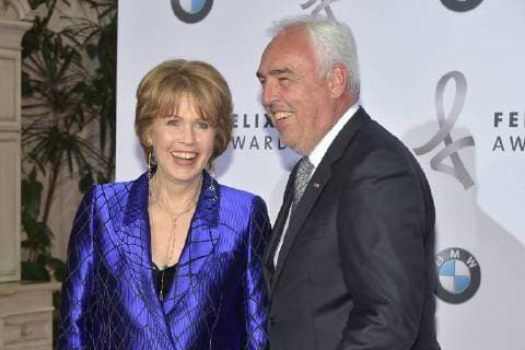 Christa Maar Hans Reiner Schroeder Arrival for the award ceremony and honoring the 15 Felix Burde Award at the Hotel Adlon Kempinski in Berlin on 13 05 2018