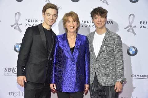 Heiko Lochmann Christa Maar Roman Lochmann the Lochis arrival to the award ceremony and honoring the 15 Felix Burda Award at the Hotel Adlon Kempinski in Berlin on 13 05 2018