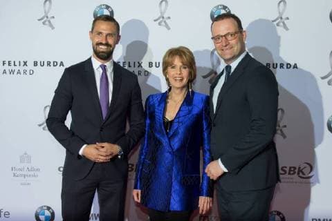 Berlin GER Berlin Felix Burda Award Hotel Adlon Kempinski Jens Spahn and partner Daniel Funke 13 05 2018 Felix Burda Award 2018 Copyright: xUwexKoch xEibner-Pressefotox EP_ukh