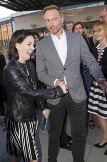 Annalena Baerbock and Christian Lindner at the 13th night of the Süddeutsche Zeitung in the Kulturforum Berlin 14 05 2018 Foto:xK.xWernerx xFuturexImage