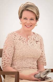 Queen Mathilde of Belgium pictured during the award ceremony for the laureates of the Queen Elisabeth Competition for Voice 2018, at the Queen Elisabeth Music Chapel (Chapelle Musicale Reine Elisabeth - Muziekkapel Koningin Elisabeth), in Waterloo, Tuesday 15 May 2018.  BENOITxDOPPAGNE 05346578