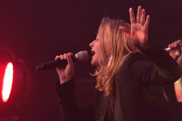 Inga Humpe and Band 2Raumwohnung Live performance 30 years Fred Jay Award ceremony in Berlin in the Columbiahalle on 15 05 2018