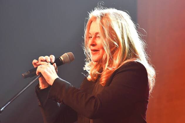 Inga Humpe and Band 2Raumwohnung Live performance 30 years Fred Jay Award ceremony in Berlin in the Columbiahalle on 15 05 2018