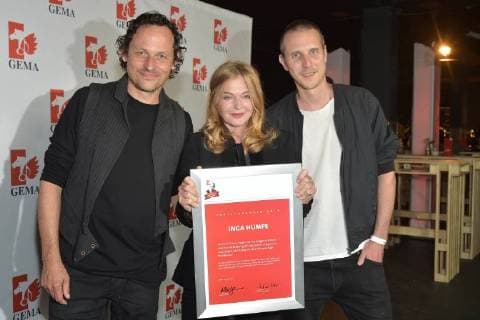 Inga Humpe Tommi Eckart 2Raumwohnung with a new band member 30 years Fred Jay Award ceremony in Berlin in the Columbiahalle on 15 05 2018