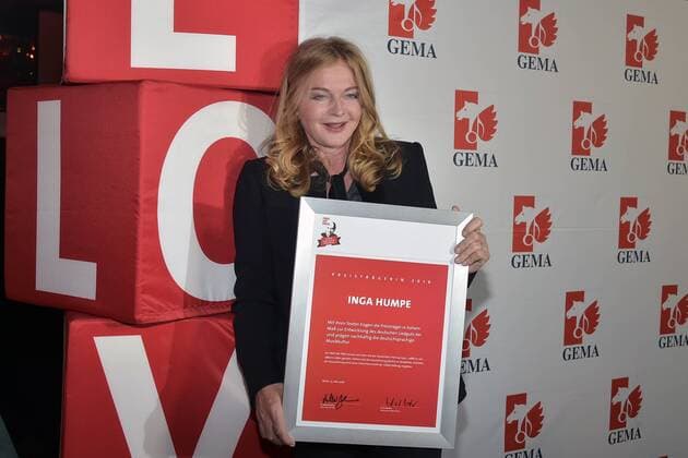Inga Humpe 2Raumwohnung 30 years Fred Jay Award ceremony in Berlin in the Columbiahalle on 15 05 2018
