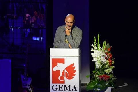 Dr. Ralf Weigard Chairman of the Supervisory Board GEMA 30 years Fred Jay Award ceremony in Berlin in the Columbiahalle on 15 05 2018