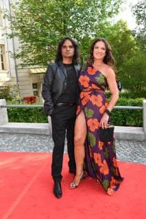 Christine Neubauer with friend Jose Campos Bavarian Television Prize Honoring Award Prinzregententheater Munich Munich 18 May 2018