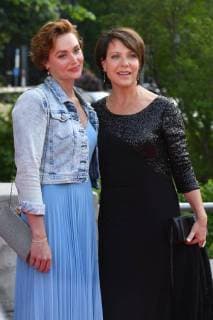 Janina HARTWIG Actress with daughter Amelie Red Carpet Red Carpet Bavarian Television Award 2018 on 18 05 2018