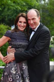 Herbert KNAUP actor with wife Christiane Roter Teppich Red Carpet Bavarian Television Award 2018 on 18 05 2018