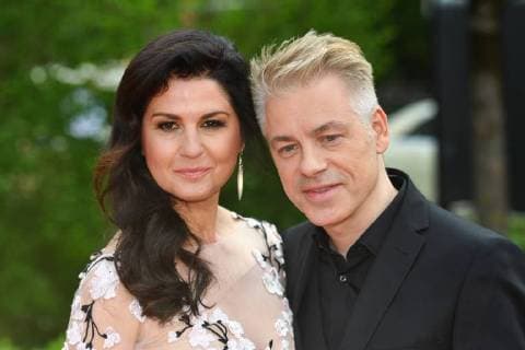 Michael MITTERMEIER Comedian with his wife Gudrun Red Carpet Red Carpet Bavarian Television Award 2018 on 18 05 2018