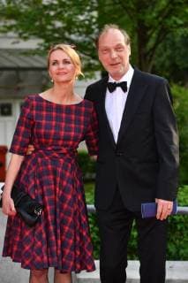 Martin BRAMBACH actor with wife Christine SOMMER actress red carpet Red Carpet Bavarian Television Award 2018 on 18 05 2018