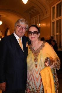 Christian Wolff with his wife Marina Bavarian Television Prize Party Prize Honorable Mention Prinzregententheater Munich Munich 18 May 2018